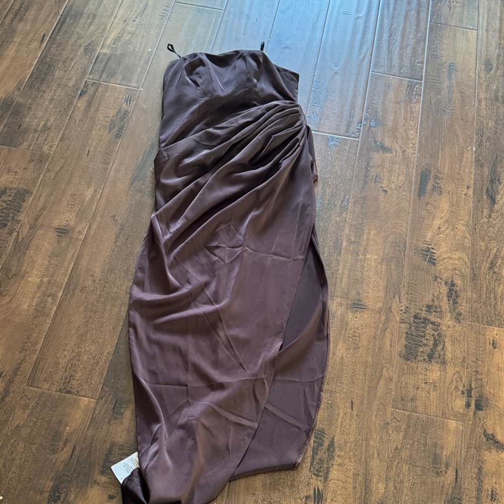 ASOS Brown Strapless Dress